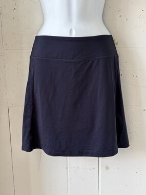 J. Jill Navy Golf Tennis workout casual leisure Knit Skort Skirt Shorts